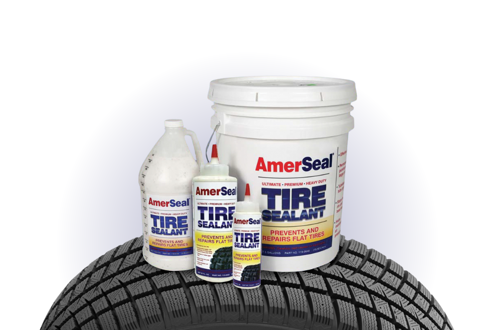 AmerSeal Products on a tire